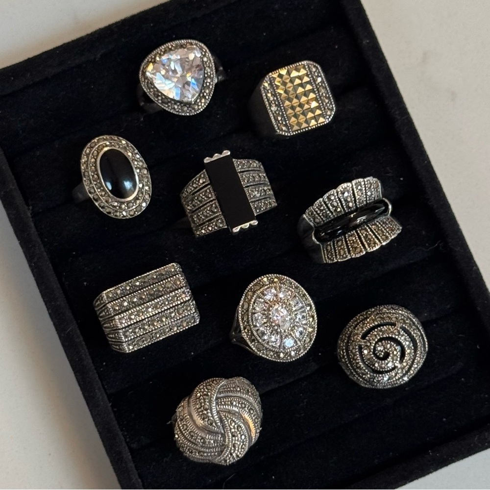 Lot of Vintage Sterling Silver Rings
